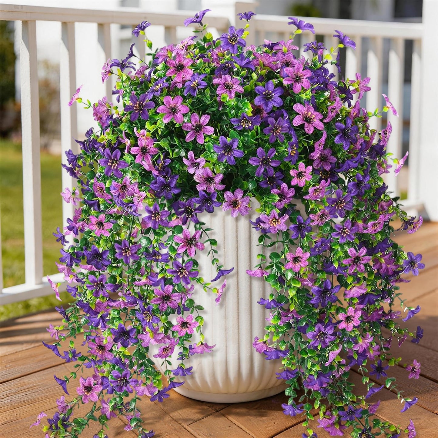 2pc UV Resistant Hanging Artificial Daisy Flowers
