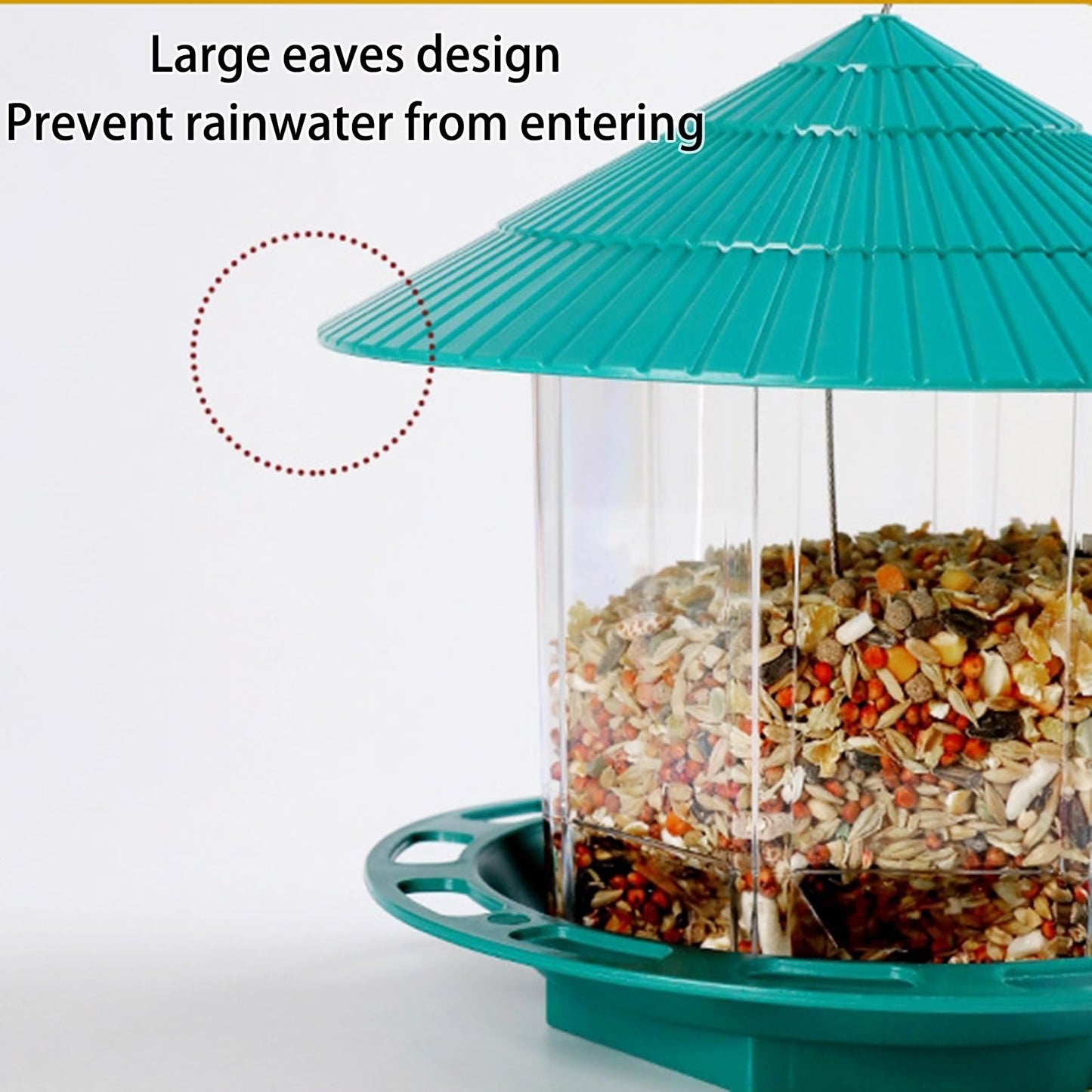 Outdoor Foldable Hummingbird Feeder with S Latch Hook, Decorative Garden Bird Feeding Station