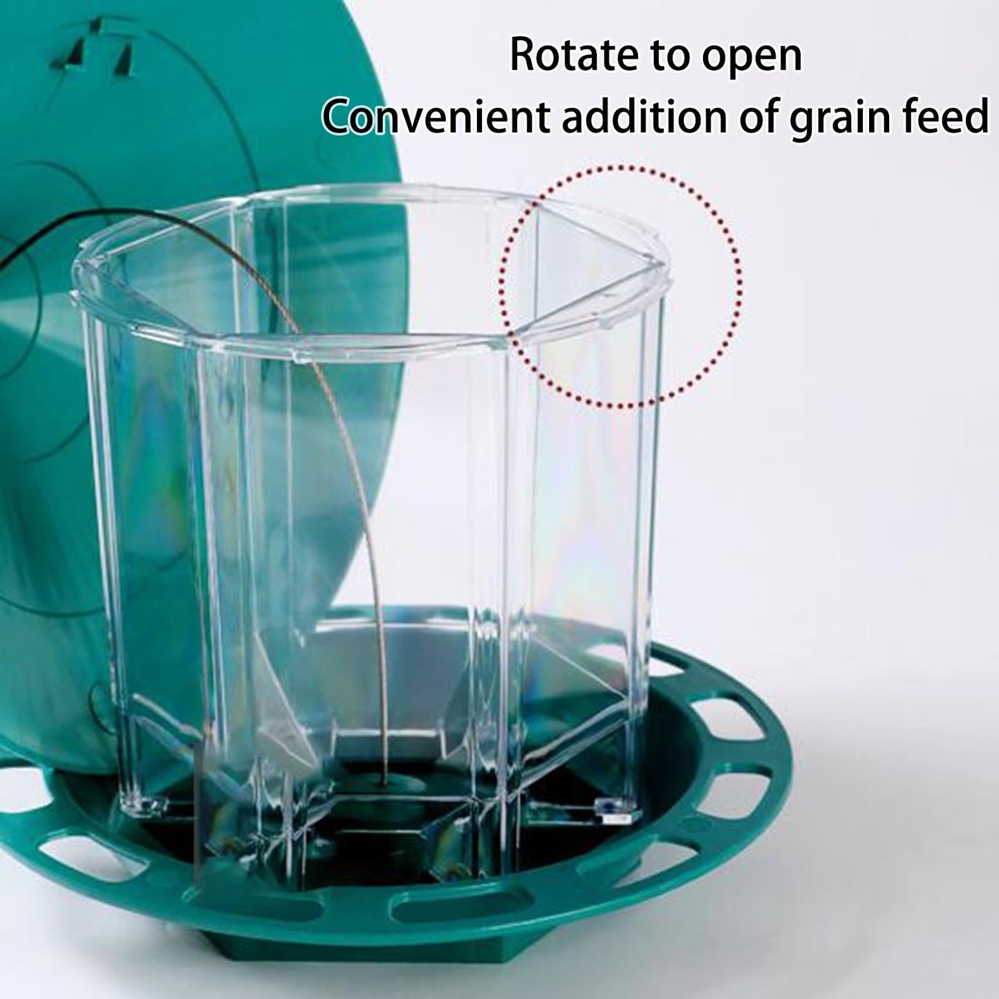 Outdoor Foldable Hummingbird Feeder with S Latch Hook, Decorative Garden Bird Feeding Station