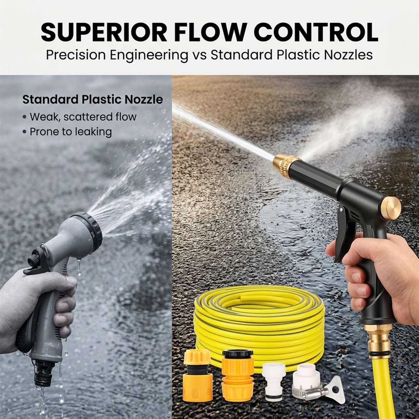 Multifunctional High Pressure Car Wash Spray Gun Hose Set